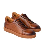 کفش چرم ونس عسلی مردانه 049 - Image 3