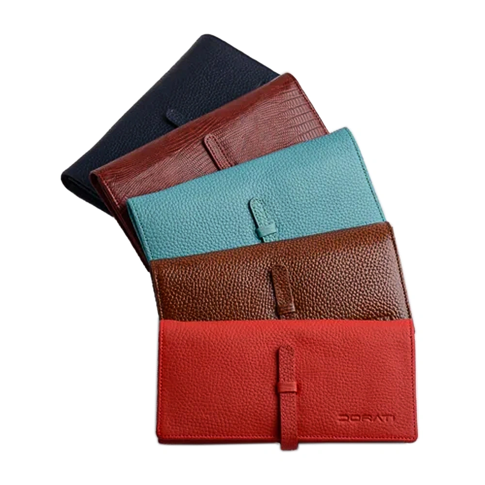 کیف پول چرم زنانه با رنگ بندی جذاب