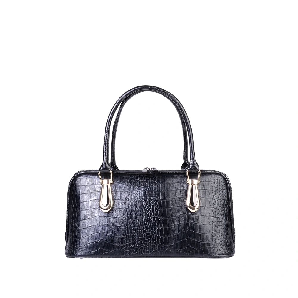 women-leather-bag-219-1 نمای رو به رو کیف دستی چرم زنانه کد ۲۱۹