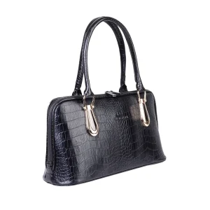 نمای بغل کیف دستی چرم کروکو کد ۲۱۹