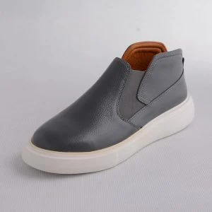 کفش زنانه چرم طبیعی مدل لورن با طراحی خاص و زیره سفید