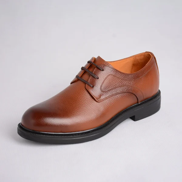 کفش-چرم-مردانه-دریایی--04 کفش مردانه با طراحی کلاسیک و زیره سفید