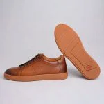 کفش روزمره مردانه از چرم طبیعی با دوخت ظریف و قالب راحت