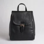 کوله پشتی چرم زنانه ماریا مشکی رنگ