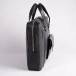 کیف چرم طبیعی گاوی فلوتر مشکی مناسب استفاده روزمره و رسمی