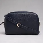 کیف دوشی چرم زنانه مایا رنگ سورمه ای