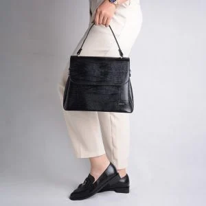 کیف دوشی چرم زنانه توسکا