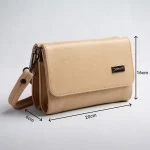 ابعاد کیف دوشی چرم زنانه