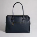 پشت کیف چرم سورمه ای ویولت چرم دراتی