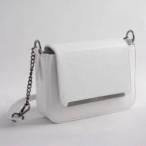 کیف سلنا سفید زنانه چرم