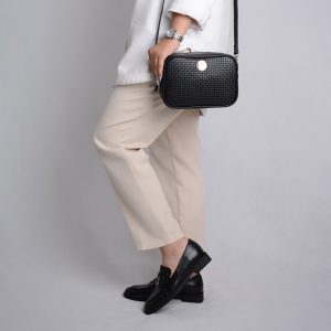 کیف چرم حصیری دراتی زنانه
