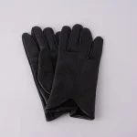 دستکش چرم زنانه مشکی ژولیت