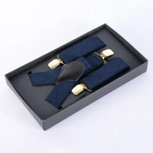 ساسبند سورمه ای با قفل طلایی