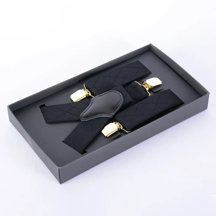 ساسبند-02 ساسبند چرم مشکی با قفل طلایی