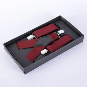 ساسبند زرشکی مشکی با قفل طلایی