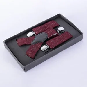 ساسبند مردانه زرشکی خال دار دراتی