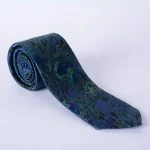 کراوات مردانه سورمه ای و سبز