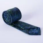 کراوات مردانه دراتی رنگ سورمه ای و سبز