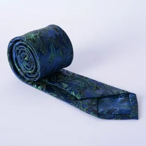 کراوات مردانه دراتی رنگ سورمه ای و سبز