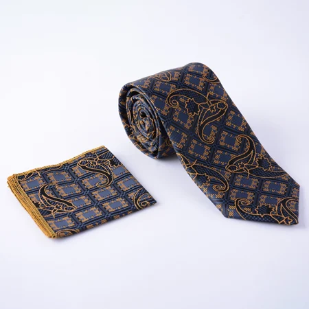 ست-کراوات-و-پوشت-جیبی-1267مردانه-02 کراوات و پوشت مردانه شیک دراتی مدل 1404