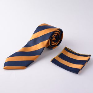ست کراوات و پوشت جیبی راه راه