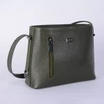 کیف چرم سبز ادری و مجلشی مناسب برای خانم های شاغل