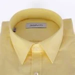 یقه پیراهن مردانه زرد کره ای