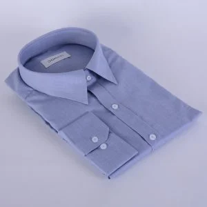 پیراهن رسمی آبی دراتی