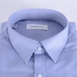 یقه پیراهن مردانه آبی فلورا