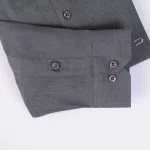 آستین پیراهن مردانه رسمی ذغالی و طوسی