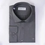 پیراهن رسمی ساده ذغالی