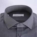 یقه پیراهن ذغالی رسمی