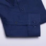 آستین پیراهن مردانه فلورا رنگ سورمه ای