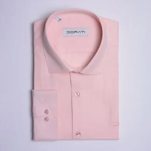 پیراهن رسمی صورتی پاستلی