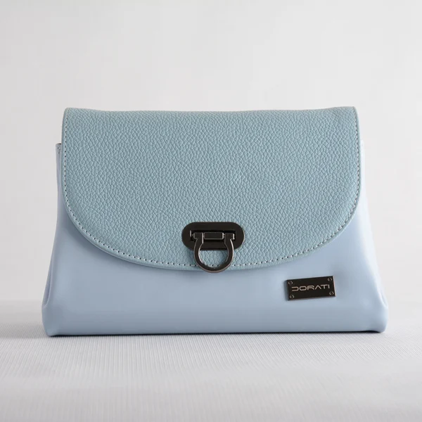 کیف543-04 کیف آبی چرم کارنزا