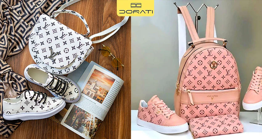 کتانی رنگارنگ + کیف بامزه طرح دار