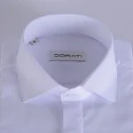 یقه پیراهن رسمی سفید دراتی