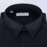 یقه پیراهن رشمی مشکی دراتی