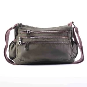 کیف زیتونی و قهوه ای