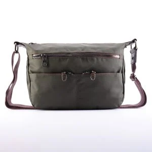 کیف ساتن سبز و قهوه ای خاص دراتی