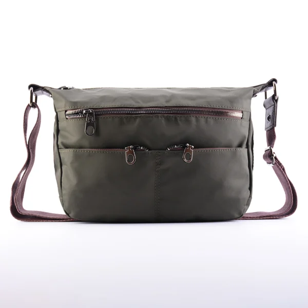 کیف-برزنتی-چرم-0090-04 کیف ساتن سبز و قهوه ای خاص دراتی