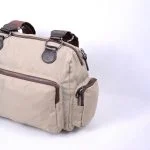 جزییات کیف کرمی چرم برزنتی