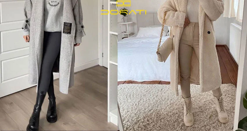 شلوار کتان و نیم بوت