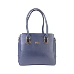 کیف دوشی چرم زنانه سرمه‌‌ای