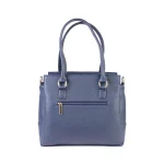 نمای پشت کیف دستی و دوشی چزم زنانه و سرمه‌ای