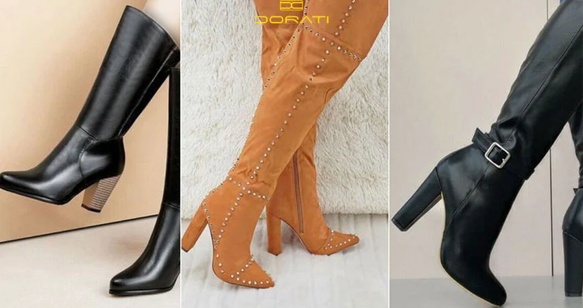 نیم بوت پاشنه دار