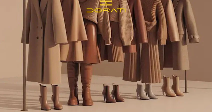 ست کردن بوت با لباسهای گرم و بافتنی