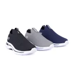 عکس کفش اسکیچرز Arch Fit Slip-On طوسی با رویه بافتی و طراحی Slip-On راحت