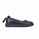 کفش تابستانه چرم طبیعی مشکی