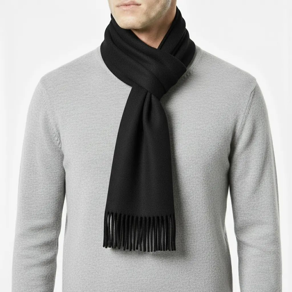 black-simple-scarf-424903 شال گردن ساده ی مشکی